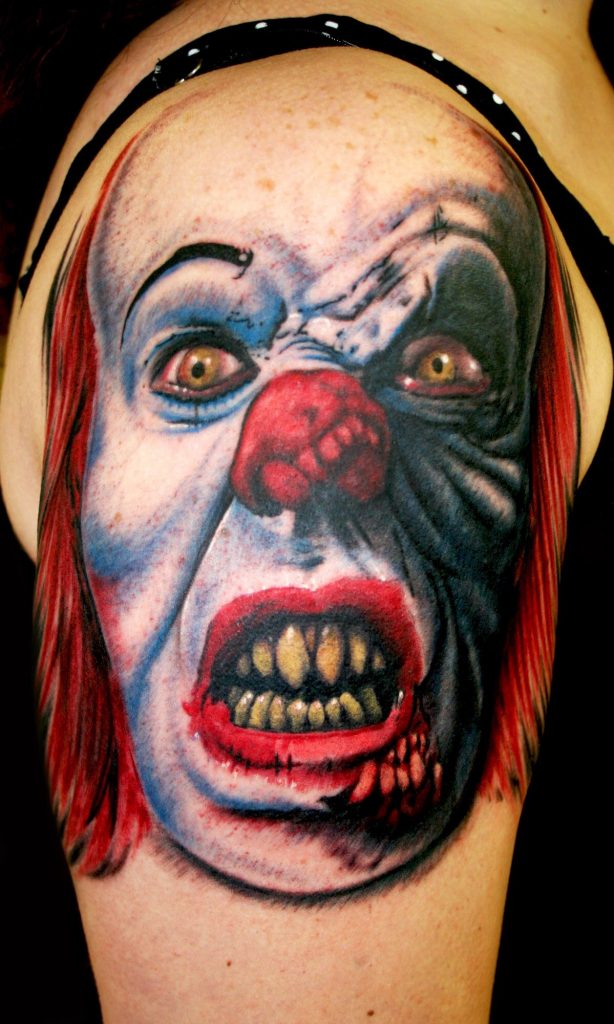 Pennywise by Spiro at Artistic Impressions Tattoo Studio located in Katy, Texas