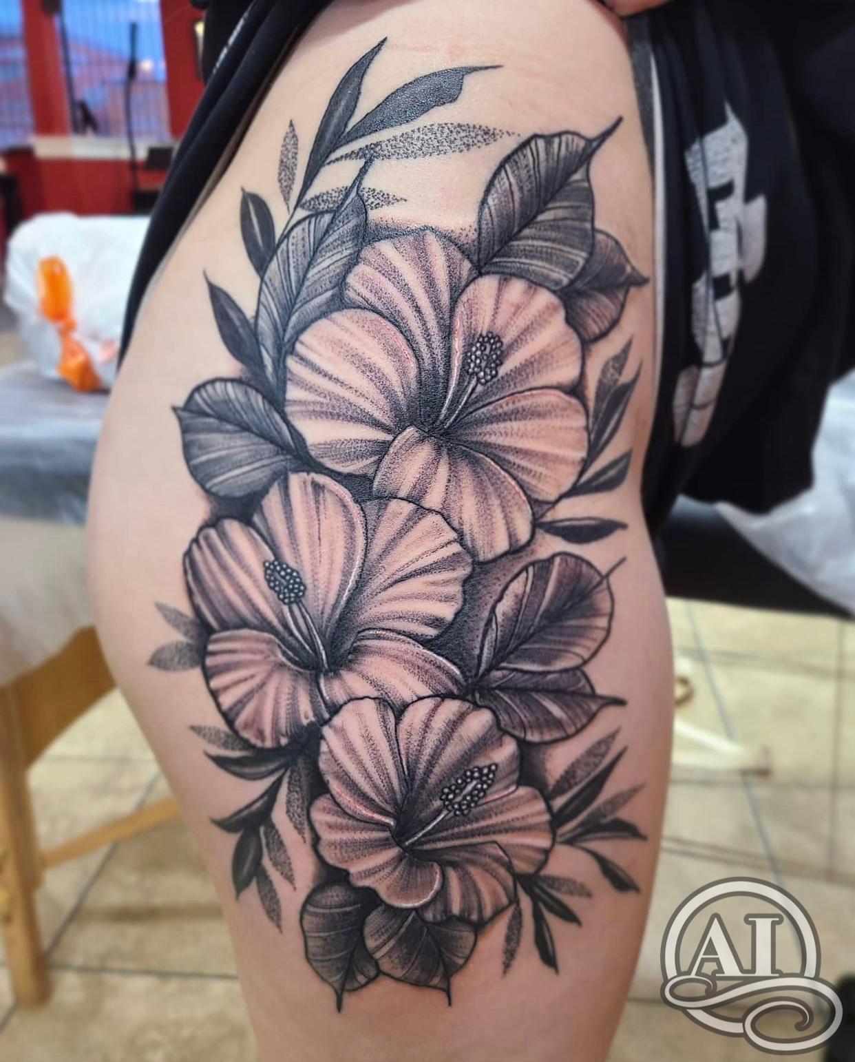 Hibiscus Flower Tattoo Design – Tattoos Wizard Designs