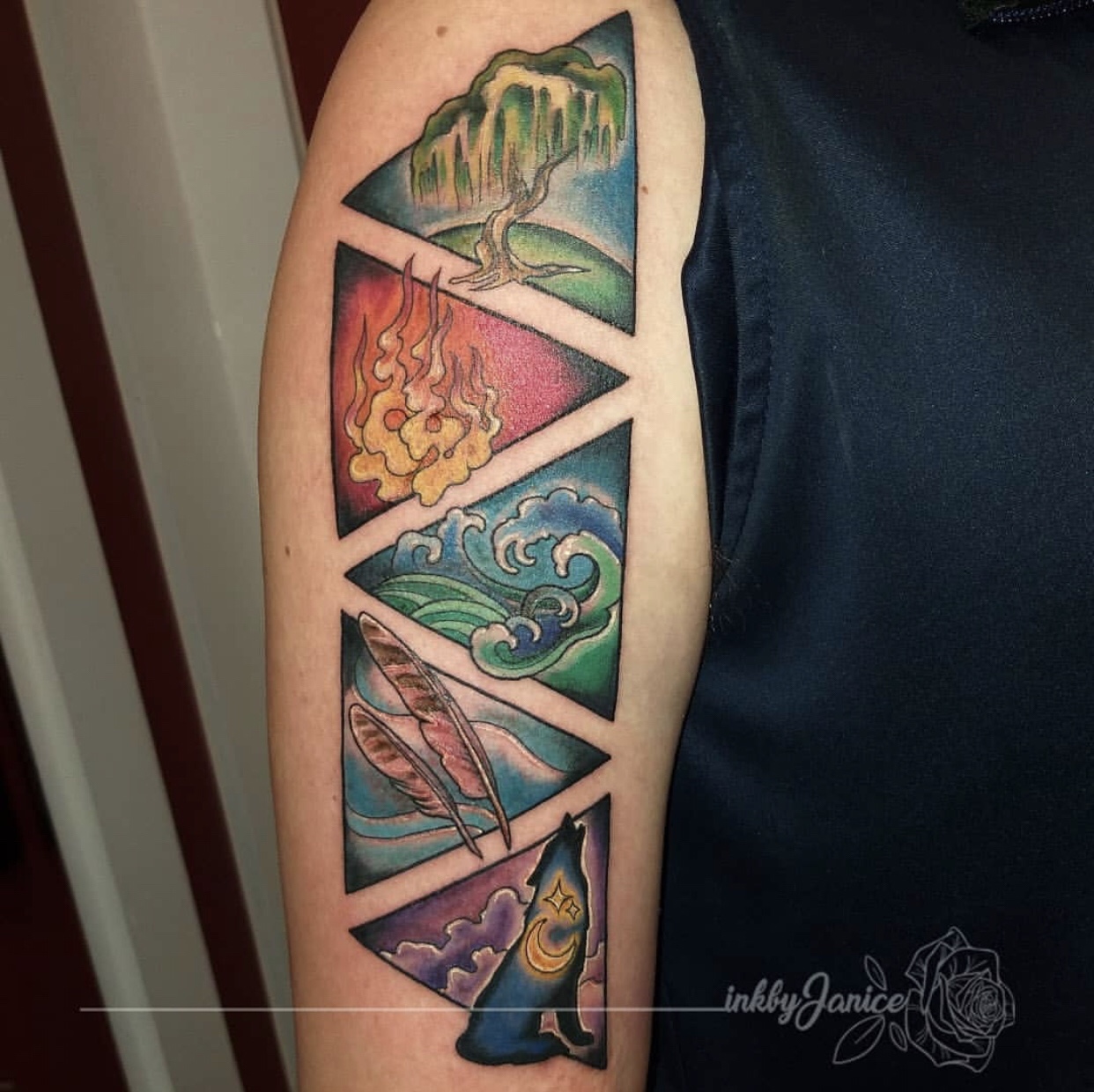 Tattoo uploaded by LadyLieu • #dreamtattoo Awesome ink of the 4 elements.  Something similiar to this. • Tattoodo