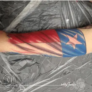 Texas Flag Tattoo