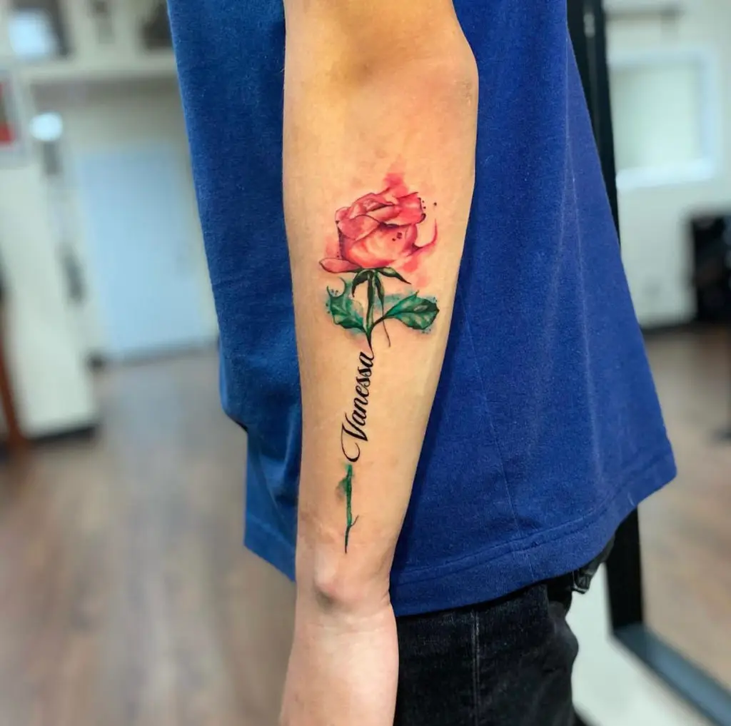 Rose Tattoo done by Nick