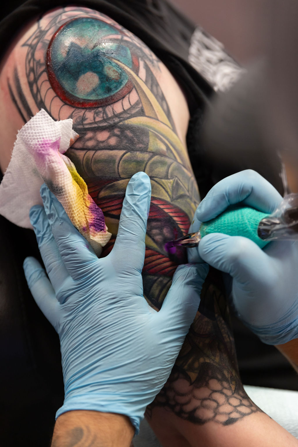 bio mechanical tattoos in houston texas | Texasbodyart Livecast