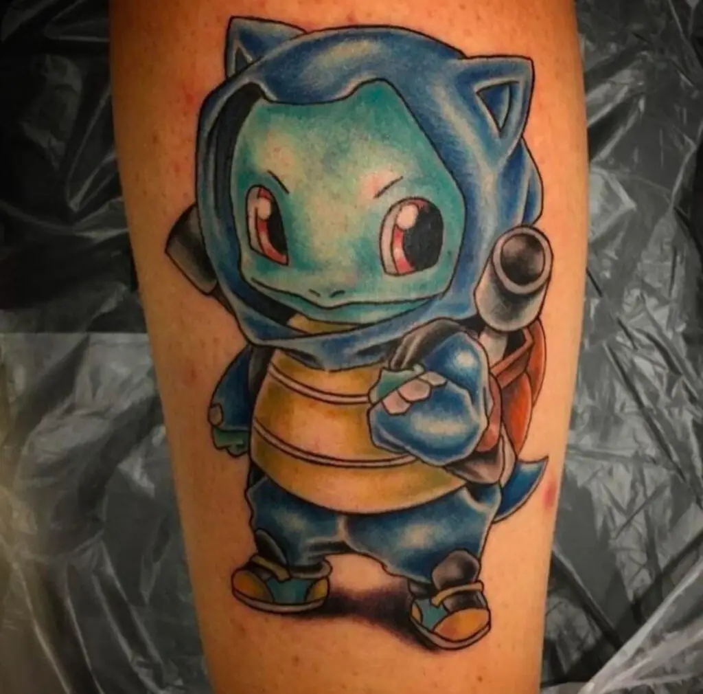 Pokemon tattoo by G at Artistic Impressions Tattoo Studio located in the Katy, Texas. The best tattoo studio